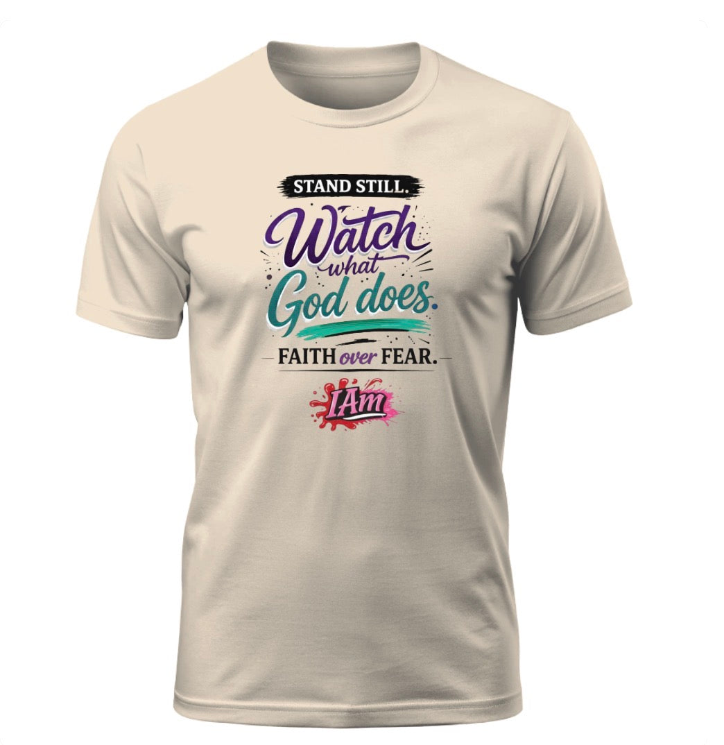 Stand Still & Watch – Faith Over Fear Tee - Exodus edition