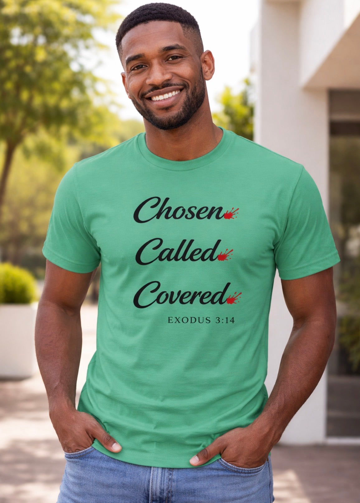 I AM “Chosen. Called. Covered.” Tee – Exodus 3:14 - The Exodus edition