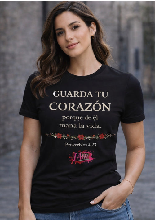 Guarda Tu Corazón Tee – Proverbios 4:23