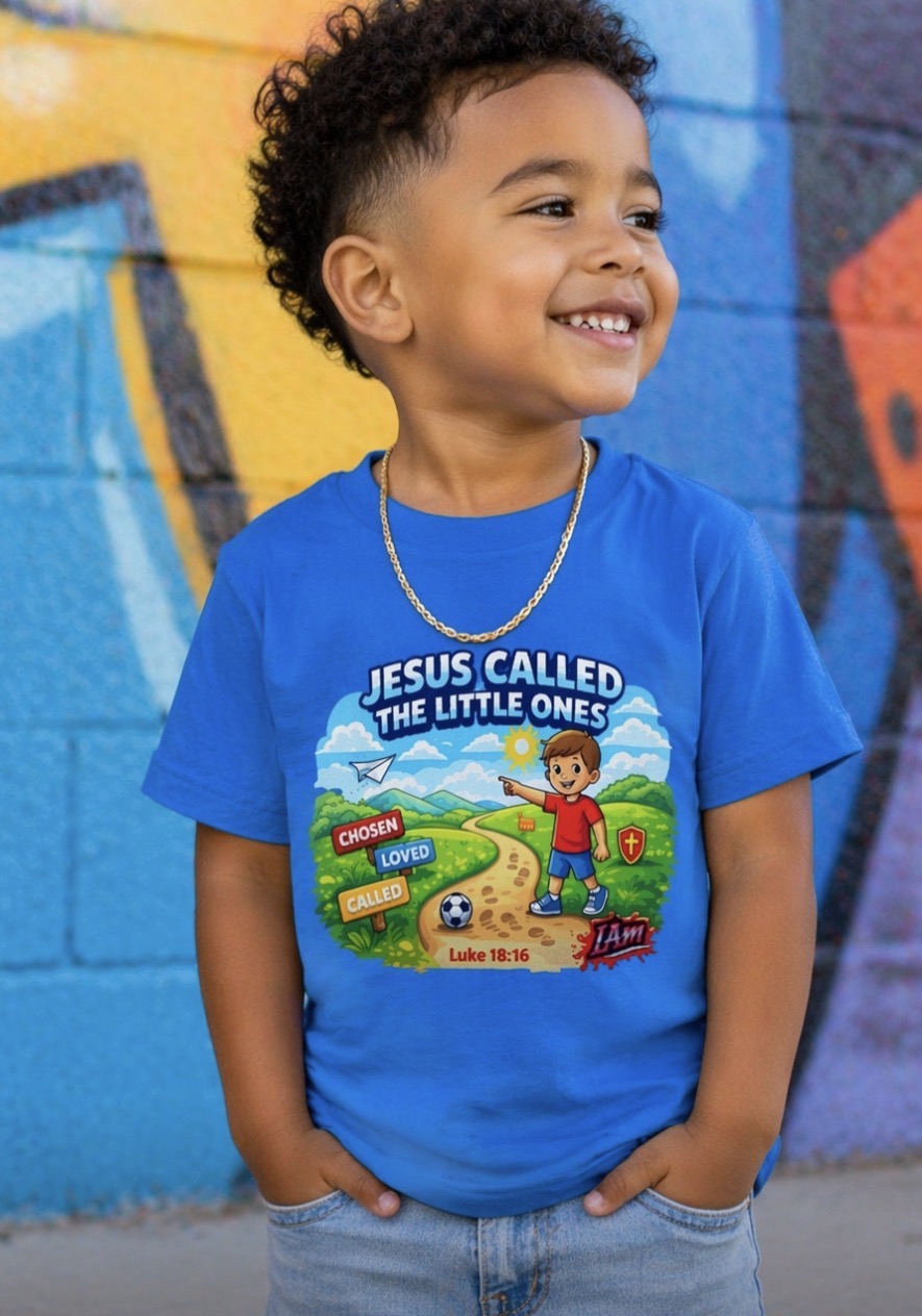 Jesus Called the Little Ones Tee – Luke 18:16 Kids Faith Shirt