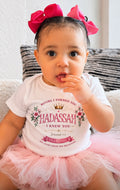 Hadassah “Year One” Birthday Shirt – Jeremiah 1:5 Baby Girl Christian Tee – First Birthday Outfit