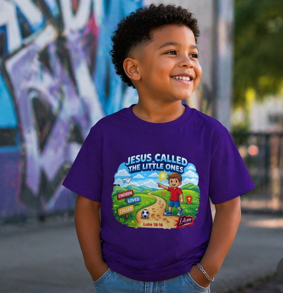 Jesus Called the Little Ones Tee – Luke 18:16 Kids Faith Shirt
