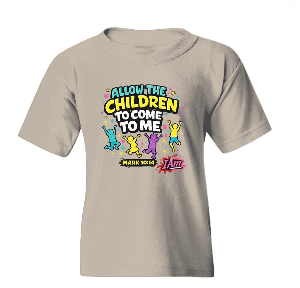 “Let the Children Come” – Faith Kids Tee  Mark 10:14