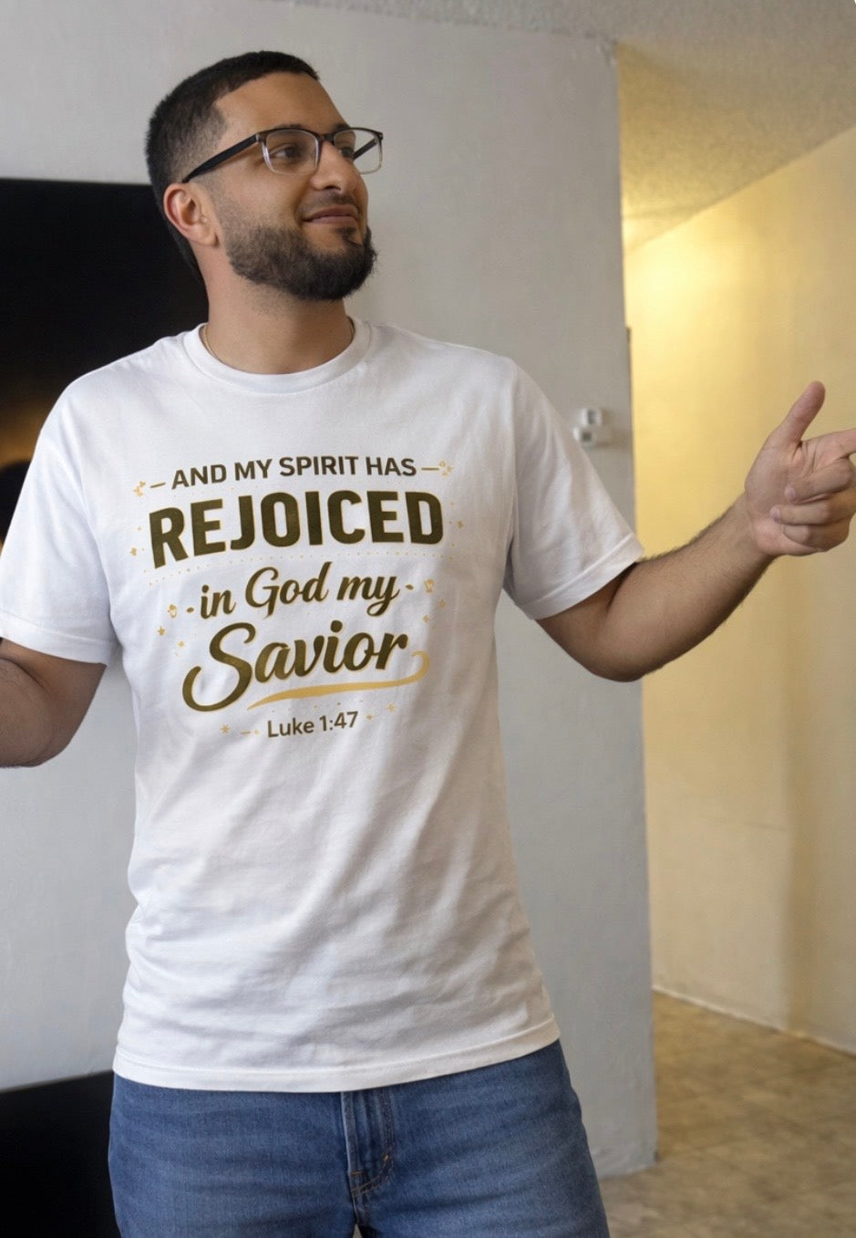 Rejoiced in My Savior Tee – Luke 1:47