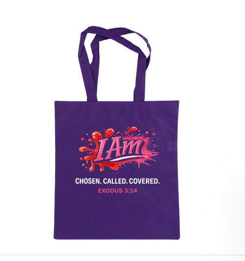 Chosen. Called. Covered.” I Am Tote Bag – Exodus 3:14
