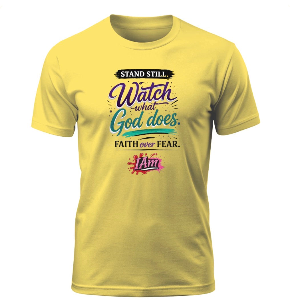 Stand Still & Watch – Faith Over Fear Tee - Exodus edition
