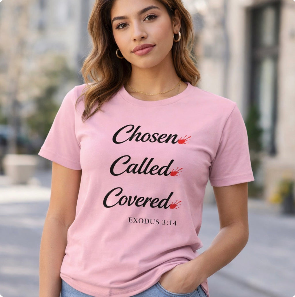 I AM “Chosen. Called. Covered.” Tee – Exodus 3:14 - The Exodus edition