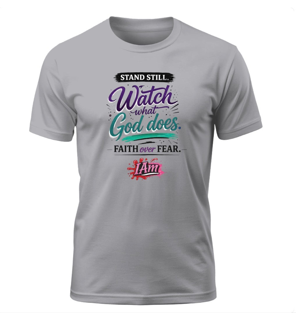 Stand Still & Watch – Faith Over Fear Tee - Exodus edition