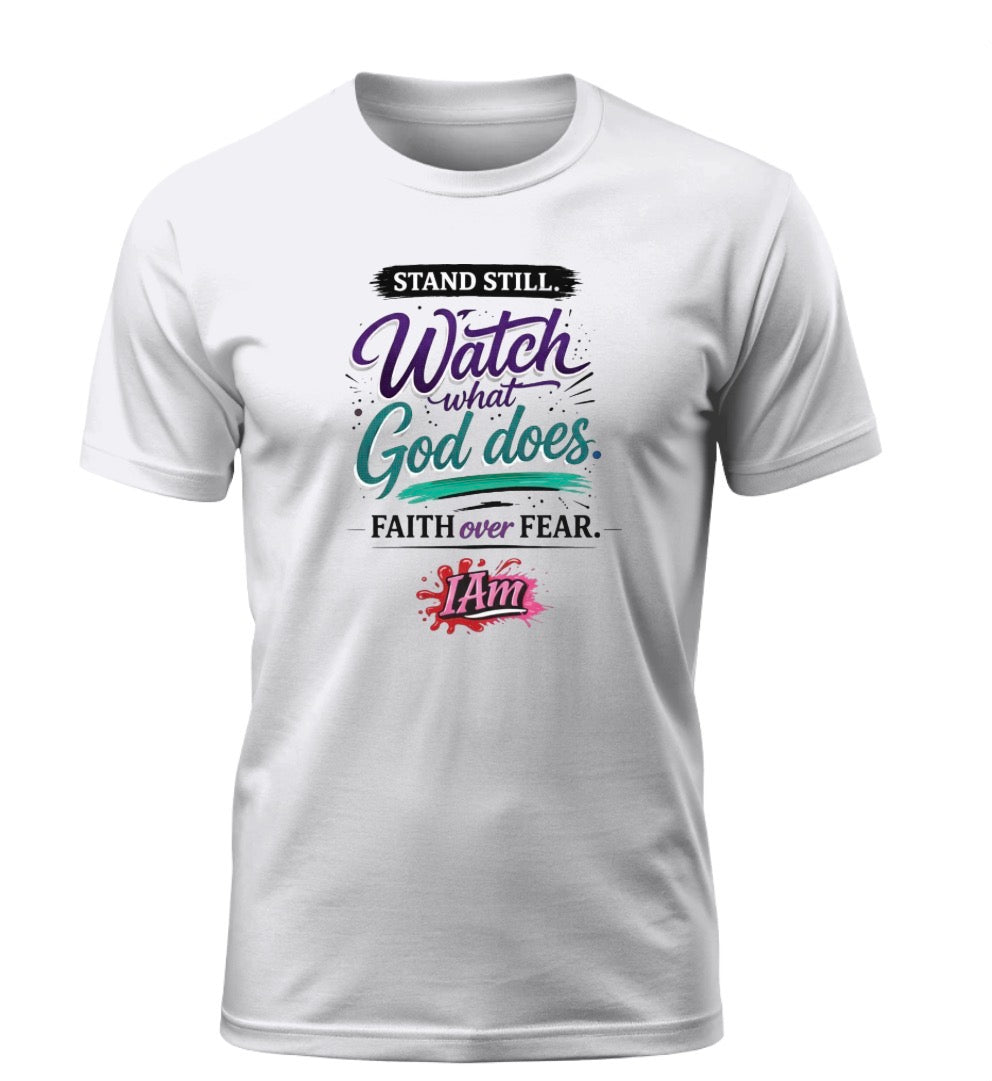 Stand Still & Watch – Faith Over Fear Tee - Exodus edition