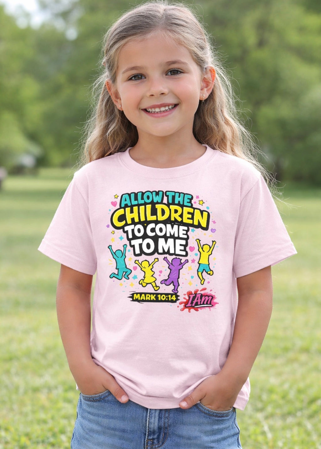 “Let the Children Come” – Faith Kids Tee  Mark 10:14