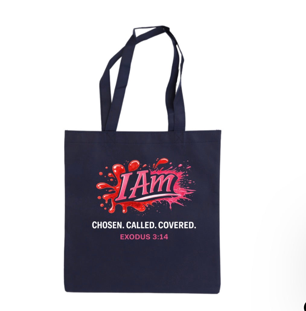 Chosen. Called. Covered.” I Am Tote Bag – Exodus 3:14