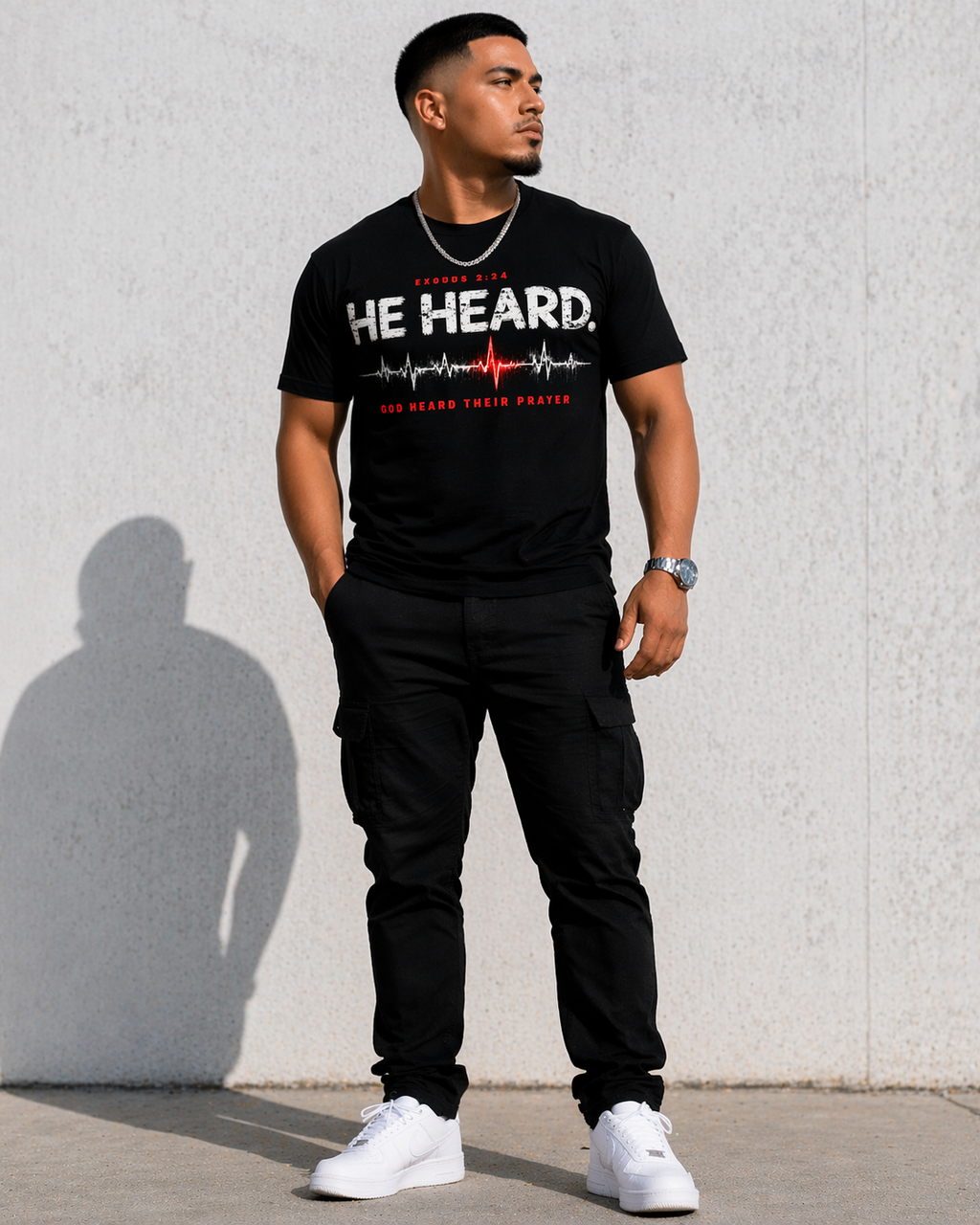 He Heard. – Exodus 2:24 Tee
