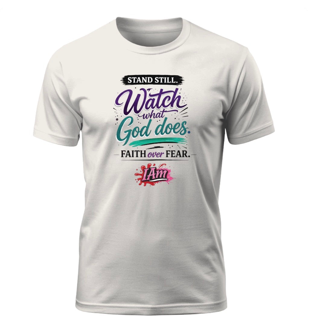 Stand Still & Watch – Faith Over Fear Tee - Exodus edition