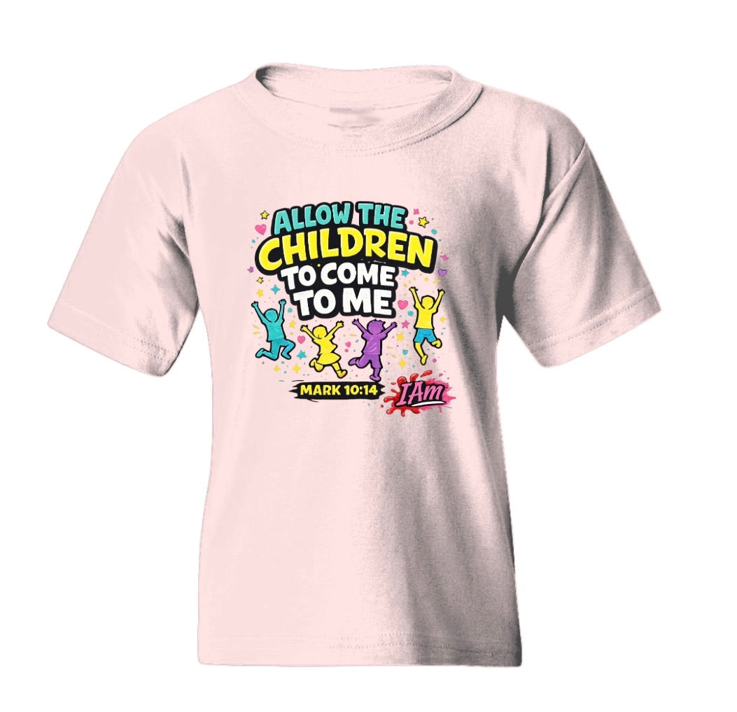 “Let the Children Come” – Faith Kids Tee  Mark 10:14