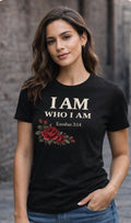 I AM WHO I AM – Exodus 3:14 Floral Tee - The Exodus edition