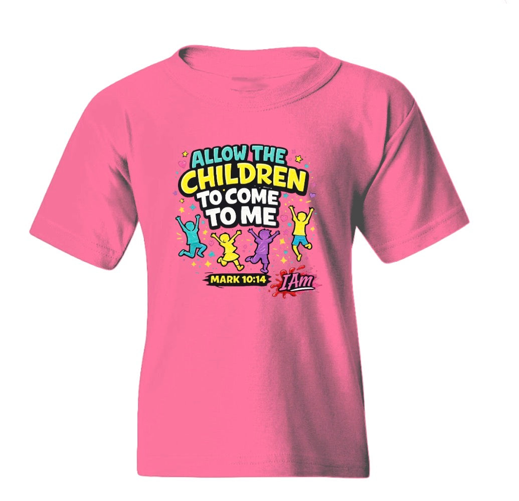 “Let the Children Come” – Faith Kids Tee  Mark 10:14