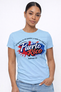 Puerto Rico Faith Tee – Blue Edition (Salmos 23)